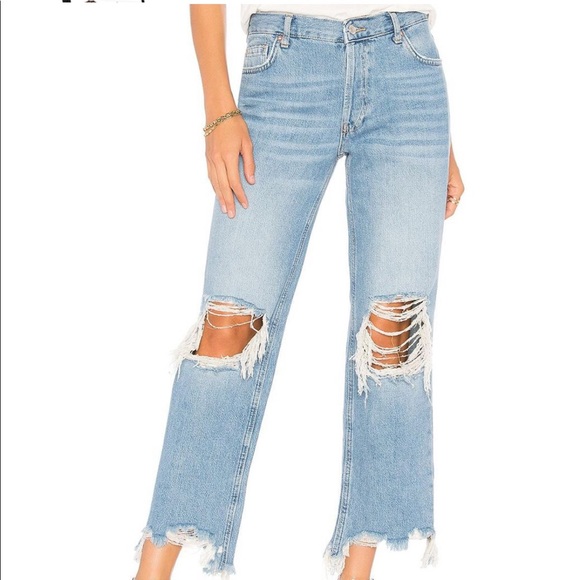 Free People Denim - We The Free Free People Ripped BoHo Jeans